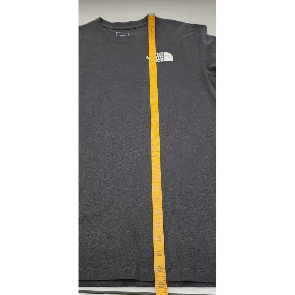 The North Face Graphic Tee Mens Large Black Earth Day Logo Short Sleeve EXC